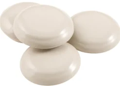 SLIDERS RND WHT 1-1/4"W