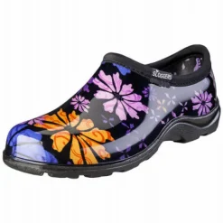 Sloggers Flower Power Women's Garden/Rain Shoes 10 US Black
