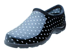 Sloggers Women's Garden/Rain Shoes 8 US Black Polka Dot