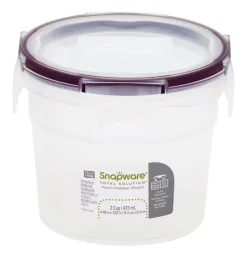 Snapware Total Solution 2 cups Lock Top Container 1 pk Multicolored (Pack of 6)