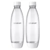 SodaStream White 1 L Carbonator Bottle 2 pk