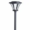 Solar LED Path Lights, Black Plastic, 6-Pk.