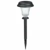 Solar Path Lights, Black, Set of 8