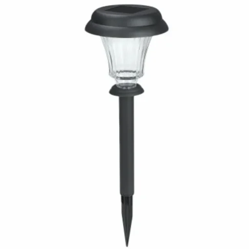 Solar Path Lights, Black, Set of 8