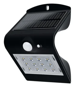 SOLAR SENS WALL LGHT BLK