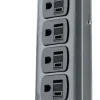 Southwire Woods 3 ft. L 6 outlets Power Strip w/Surge Protection Black 900 J