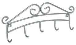 Spectrum 9-1/4 in. L Silver Steel Small Scroll Key Rack 1 pk