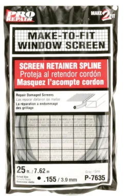 SPLINE SCREEN0.16"X25'
