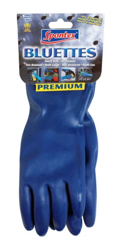 Spontex Bluettes Neoprene Cleaning Gloves S Blue 1 pk