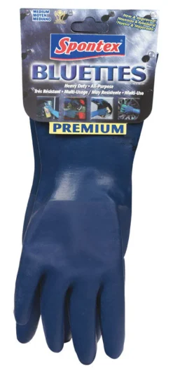 Spontex Bluettes Neoprene Cleaning Gloves M Blue 1 pk