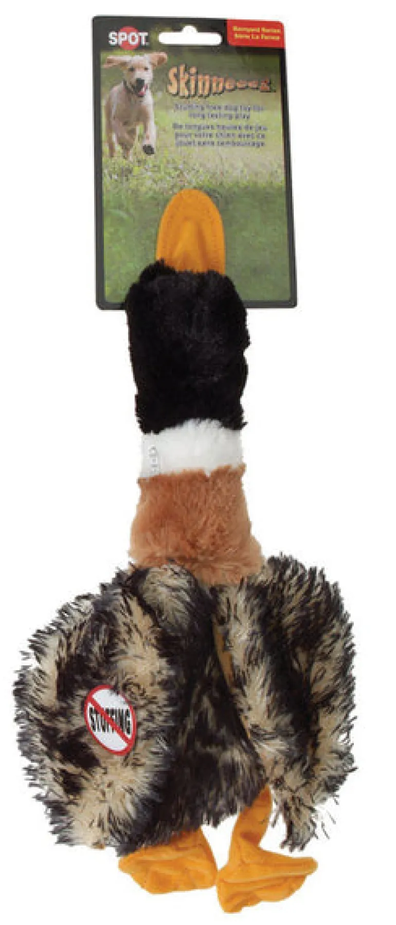 Spot Skinneeez Multicolored Plush Mallard Duck Dog Toy Large 1 pk