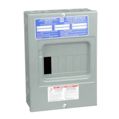 Square D HomeLine 100 amps 120/240 V 6 space 12 circuits Surface Mount Main Lug Load Center