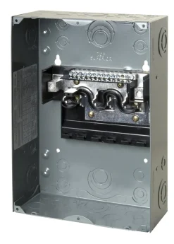 Square D HomeLine 100 amps 120/240 V 6 space 12 circuits Surface Mount Main Lug Load Center