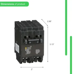 Square D HomeLine 20 amps Tandem 2-Pole Circuit Breaker