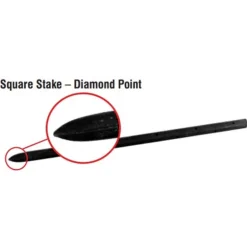 SQUARE STAKE STEEL 18"L