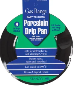 Stanco Porcelain Drip Pan 7-1/4 in. W