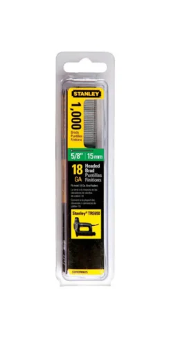 Stanley 18 Ga. X 5/8 in. L Steel Brad Nails 1000 pk