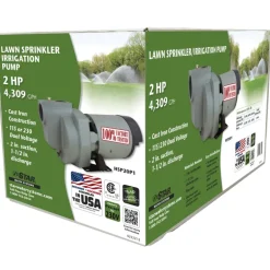 Star Water Systems 2 HP 4400 gph Cast Iron Sprinkler Pump