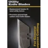 Steel Grip Carbon Steel Straight Edged Utility Blade 10 pc
