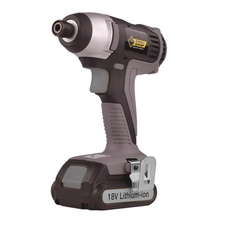 Steel Grip 18V 1/4 in. Cordless Drill/Driver Kit (Battery & Charger)