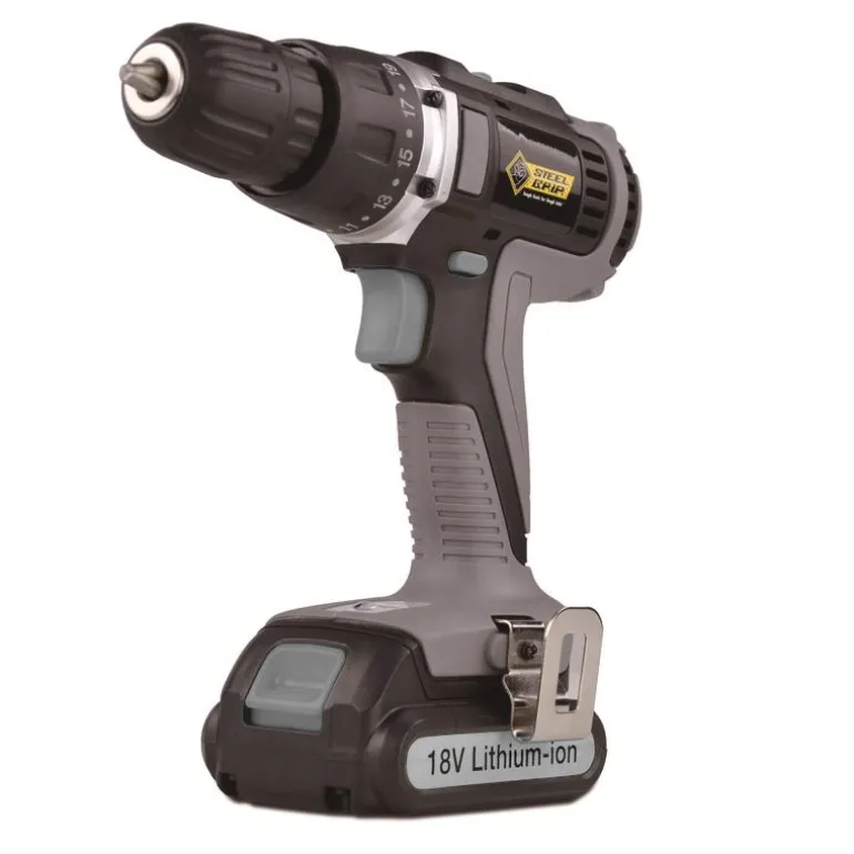 Steel Grip 18V 3/8 in. Cordless Drill Kit (Battery & Charger)