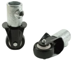 Steel Tek 678-614 2 Galvanized Directional Coupling Casters For 3/4 Steeltek Pipe 2 Count
