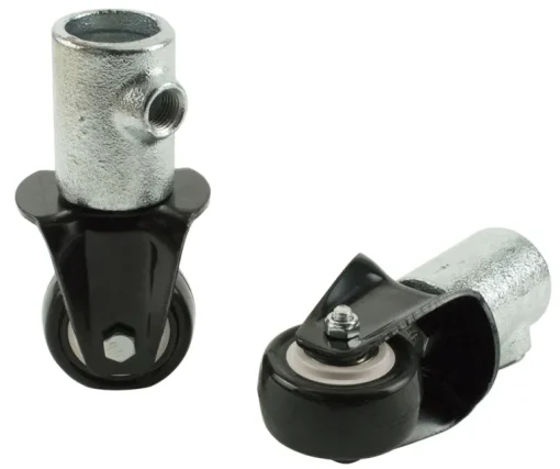 Steel Tek 678-614 2 Galvanized Directional Coupling Casters For 3/4 Steeltek Pipe 2 Count