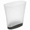 Sterilite 2.4 gal Clear Polypropylene Slim Wastebasket (Pack of 6)