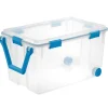 Sterilite 16.75 in. H x 19.625 in. W x 30.25 in. D Storage Tote w/Wheels 120 qt. (Pack of 3)