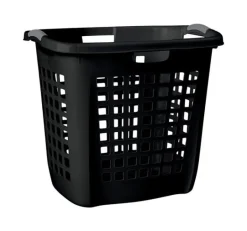 Sterilite Black Plastic Laundry Basket (Pack of 4)