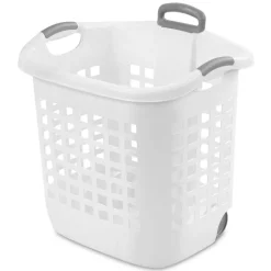 Sterilite Corporation Plastic White Laundry Basket 14 gal. Capacity, 22-1/8 x 16-3/4 in. (Pack of 4)
