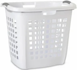 Sterilite White Plastic Laundry Basket 22-1/4 L x 19-7/8 H x 17-3/8 W in. with Handles (Pack of 4)