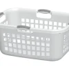 Sterilite White Plastic Laundry Basket (Pack of 6)