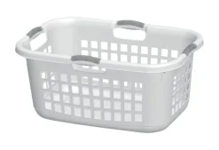 Sterilite White Plastic Laundry Basket (Pack of 6)