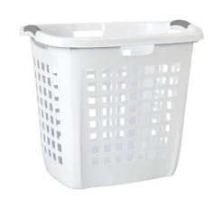 Sterilite White Plastic Laundry Basket (Pack of 4)