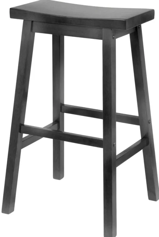 STOOL CHAIR WOD BLK 29"H
