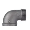 STZ Industries 2 in. FIP each X 2 in. D MIP Black Malleable Iron 90 Degree Street Elbow