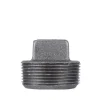 STZ Industries 1-1/2 in. MIP each Black Malleable Iron Plug