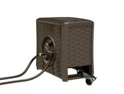 Suncast Aquawinder 125 ft. Water Powered Automatic Winding Brown Hose Reel
