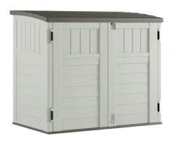 Suncast 4 ft. x 3 ft. Resin Horizontal Storage Shed with Floor Kit