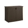 Suncast Resin 35-1/4 in. H x 42-1/4 in. W x 23 in. D Brown Outdoor Storage Cabinet
