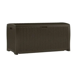 Suncast Brown Plastic 99 gal. Capacity Deck Box 26 H x 50 W x 26 D in.