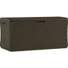 Suncast Brown Plastic 134 gal. Capacity Deck Box 55 W x 29 D in.