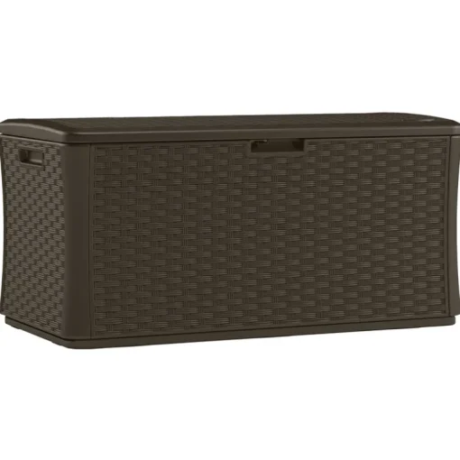 Suncast Brown Plastic 134 gal. Capacity Deck Box 55 W x 29 D in.