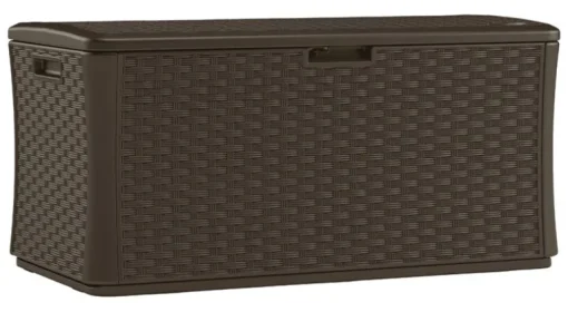 Suncast Brown Plastic 134 gal. Capacity Deck Box 55 W x 29 D in.