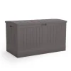 Suncast Gray Plastic 200 gal. Capacity Deck Box 58 W x 32 D in.