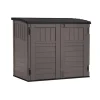Suncast Gray Plastic Horizontal Storage Shed 4 W x 2 D ft. with Floor Kit