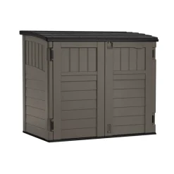 Suncast Gray Plastic Horizontal Storage Shed 4 W x 2 D ft. with Floor Kit