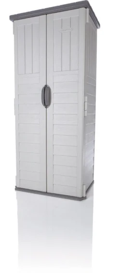 Suncast Gray Plastic Vertical Storage Shed 2 W x 2 D ft. with Floor Kit
