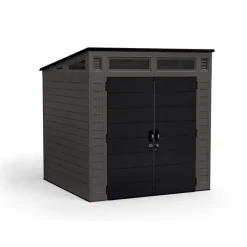 Suncast Modernist 7.41 ft. H x 7.25 ft. W x 7.16 ft. D Peppercorn Outdoor Shed